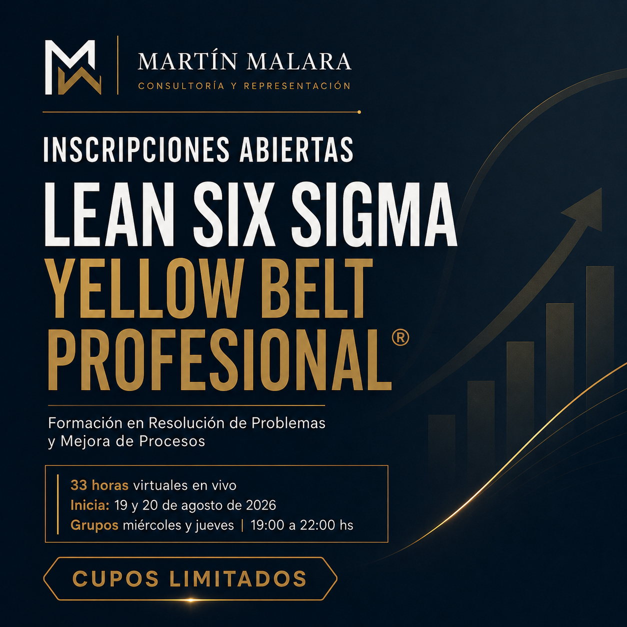 Lean Six Sigma Yellow Belt Profesional®: formación en resolución de problemas y mejora de procesos