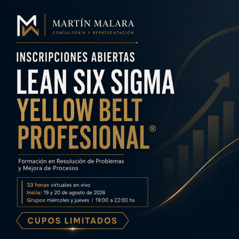 Lean Six Sigma Yellow Belt Profesional®: formación en resolución de problemas y mejora de procesos
