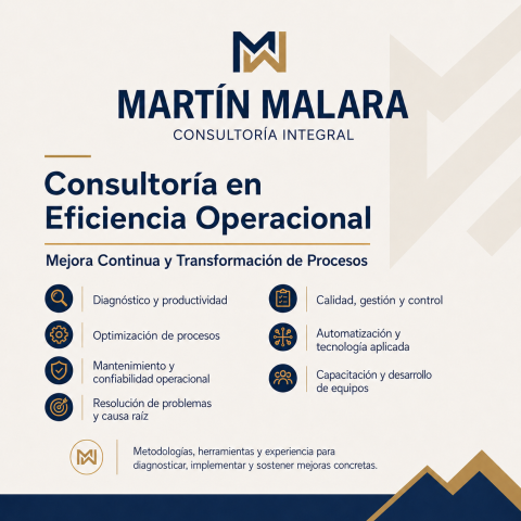 Martín Malara Consultoría: Eficiencia Operacional, Mejora Continua y Transformación de Procesos