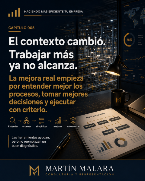 Trabajar más ya no alcanza: por qué la eficiencia empieza por entender mejor los procesos